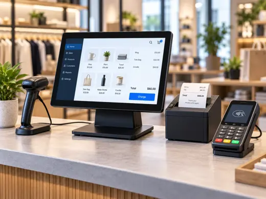 Integrated card payment terminal connected to an MTPOS point of sale system